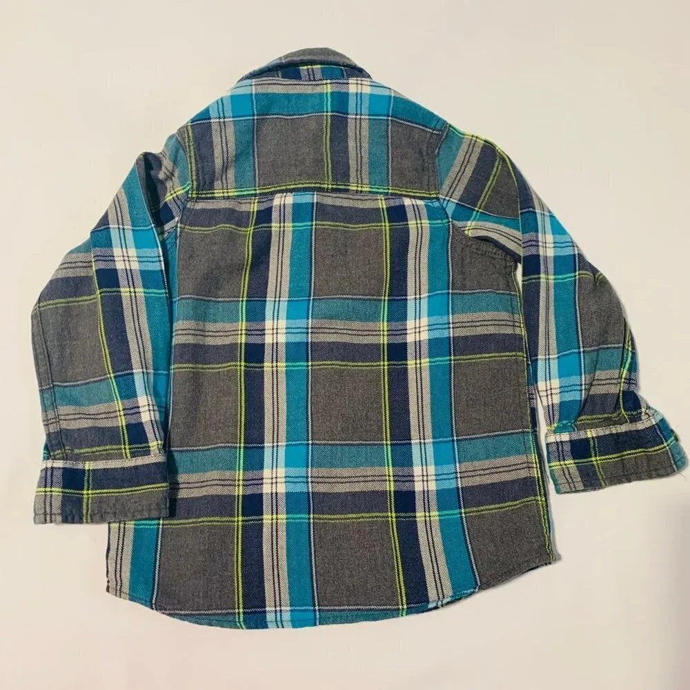 Oshkosh Bgosh Squared Long Sleeve Shirt‎ Size 5